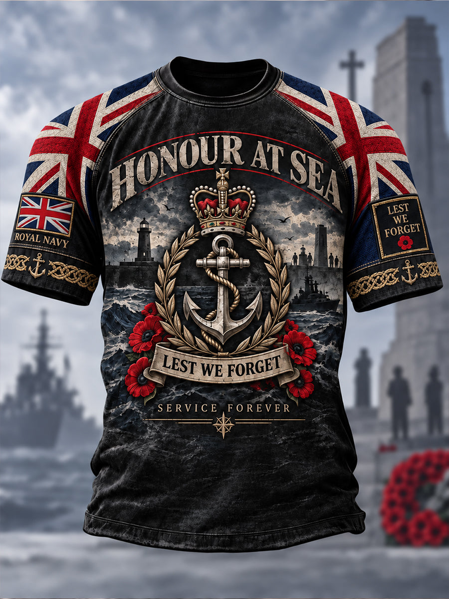 Men's British Veteran Commemorative Short Sleeve T-Shirt