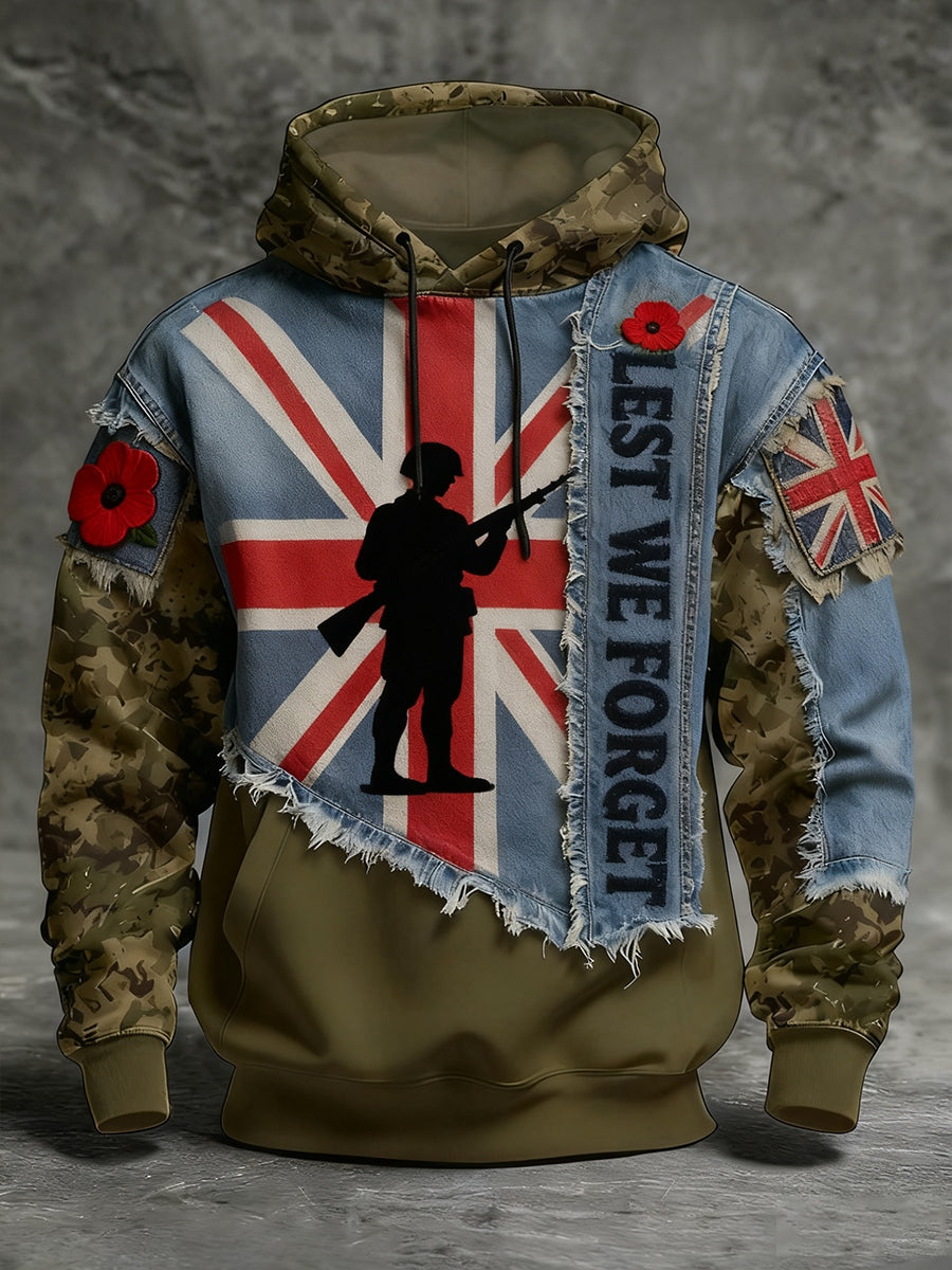 Men's Remembrance Day "LEST WE FORGET" Hoodie