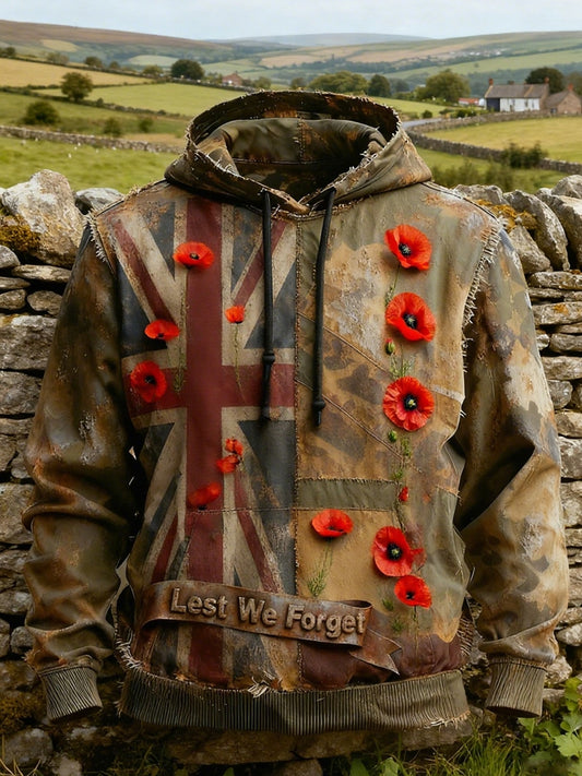 Men's Remembrance Day "LEST WE FORGET" Hoodie