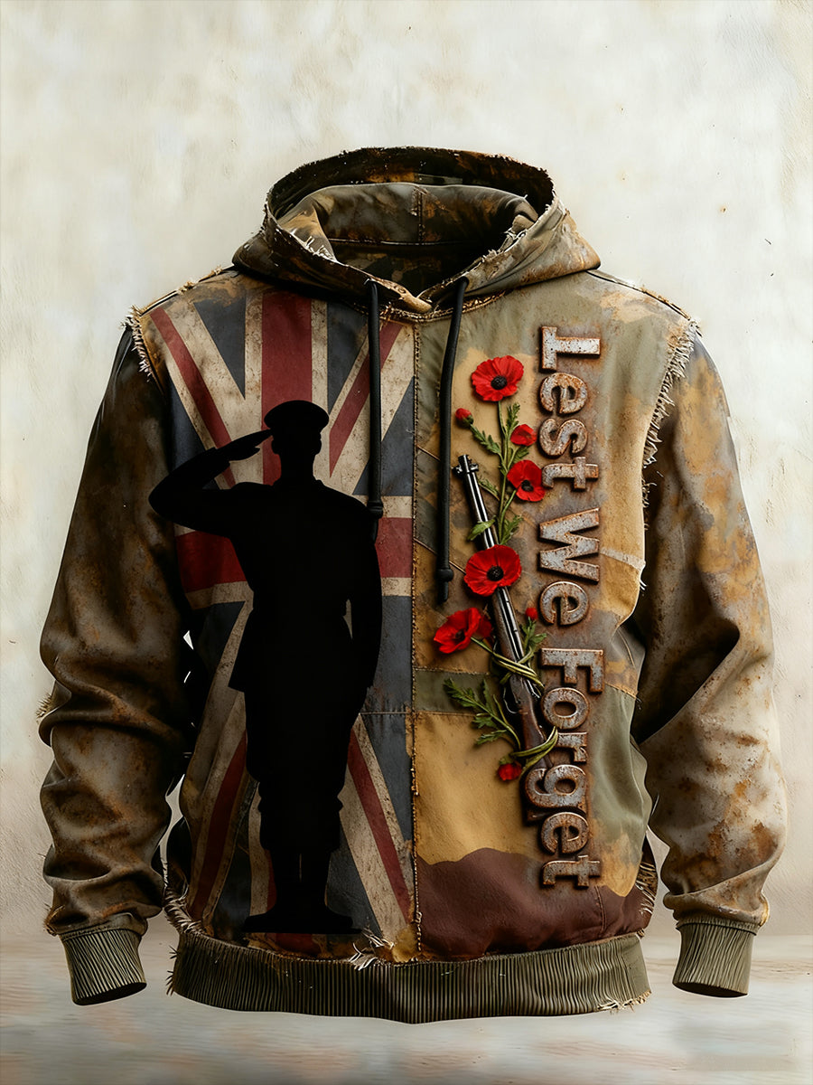 Men's Remembrance Day "Forget Me Not" Hoodie