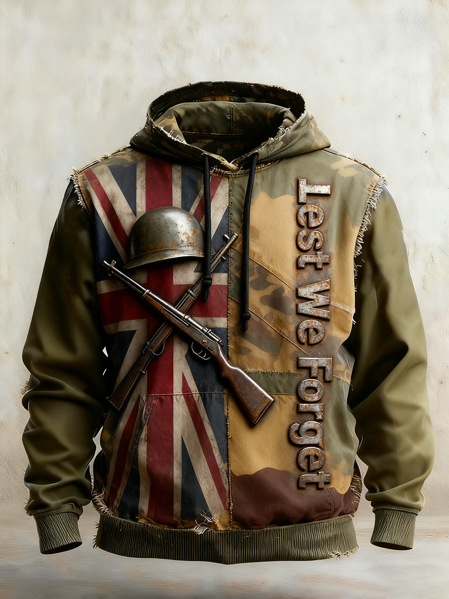 Men's Remembrance Day "Forget Me Not" Hoodie