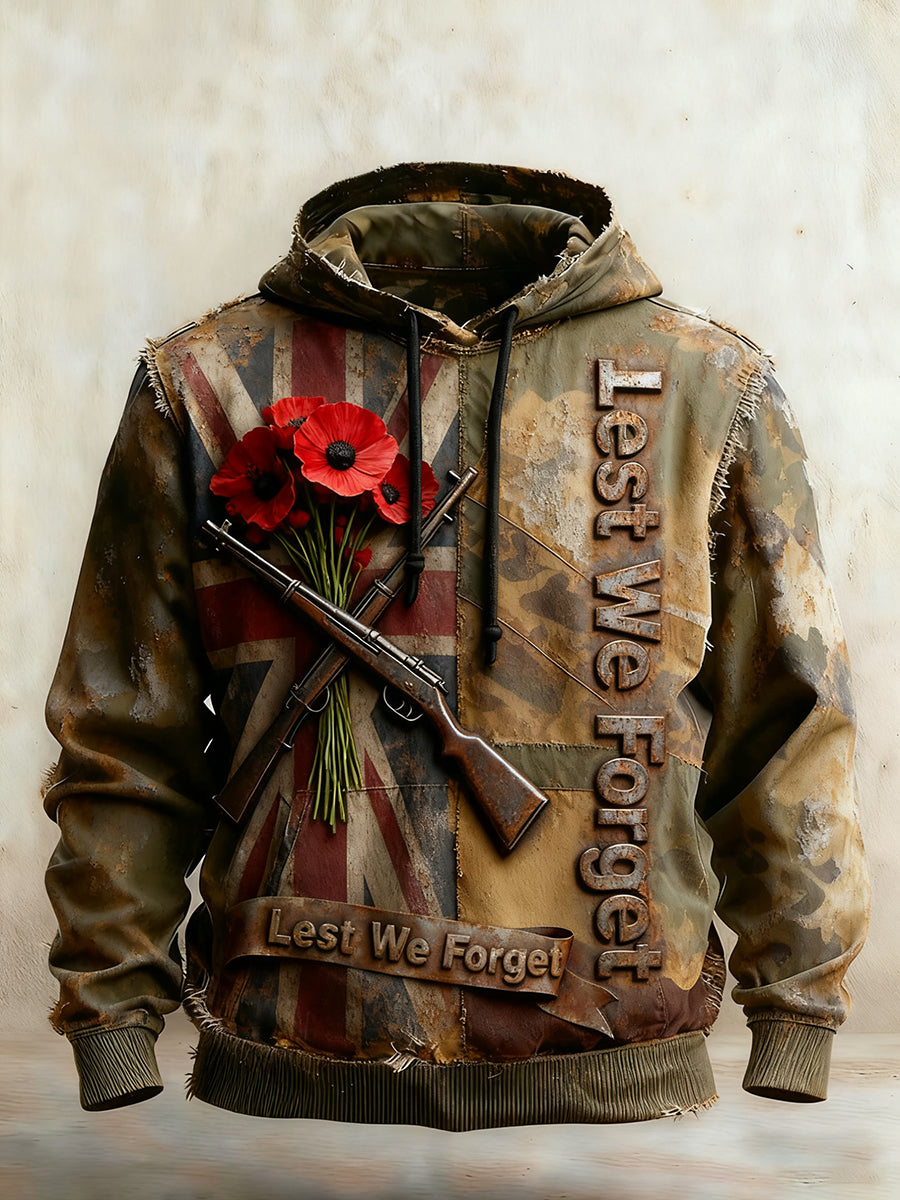 Men's Remembrance Day "Forget Me Not" Hoodie