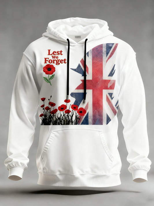 Men's Remembrance Day "Forget Me Not" Hoodie