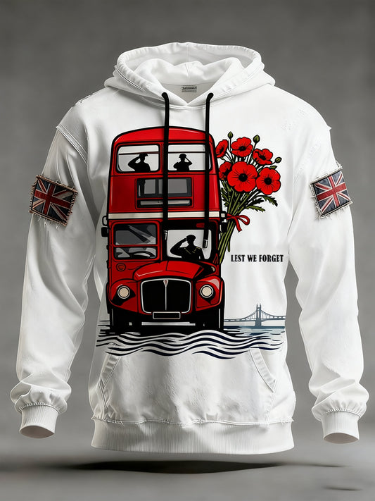 Men's Remembrance Day "LEST WE FORGET" Hoodie