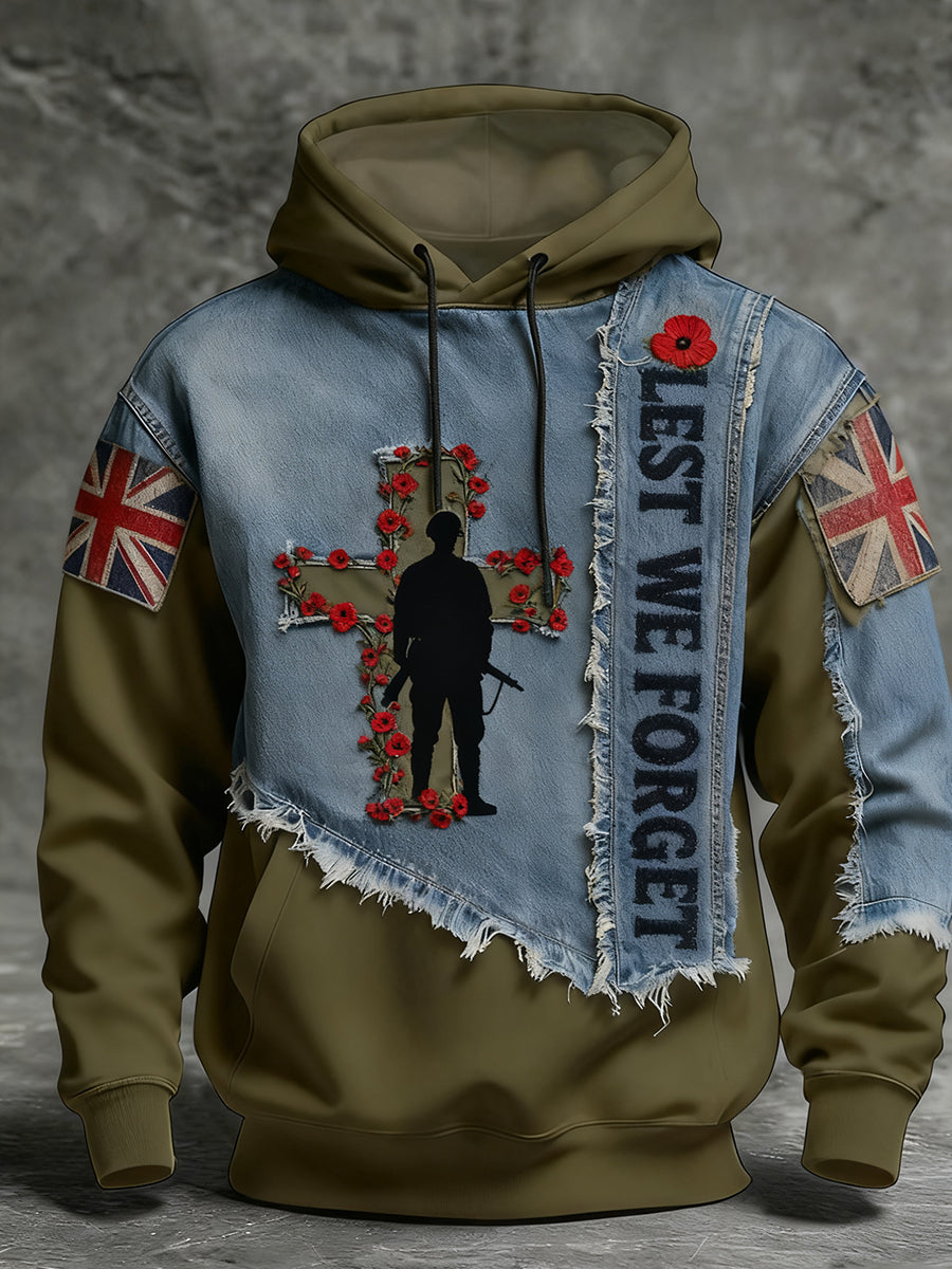Men's Remembrance Day "LEST WE FORGET" Hoodie