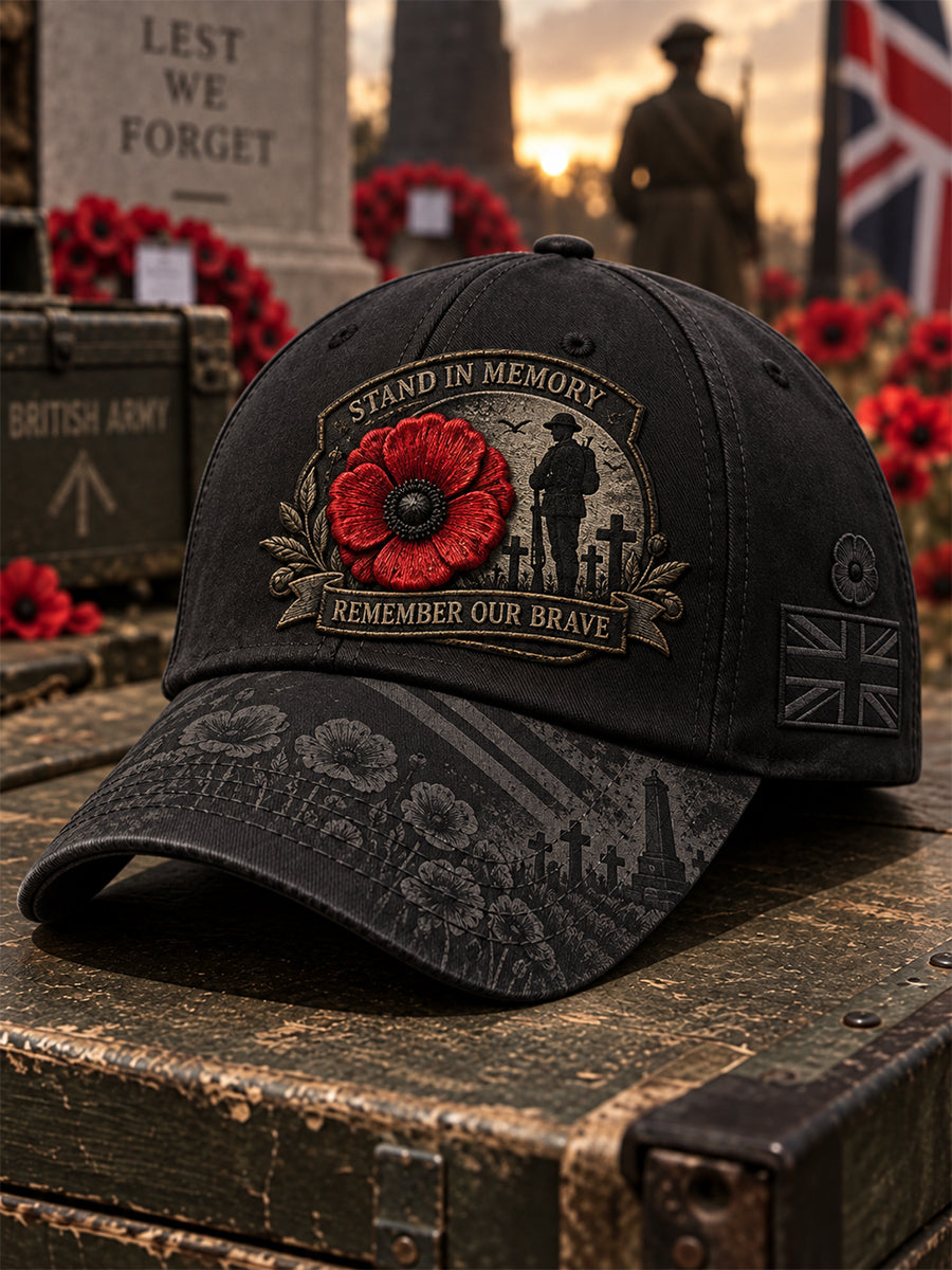 Unisex Remembrance Day Lest We Forget Hat