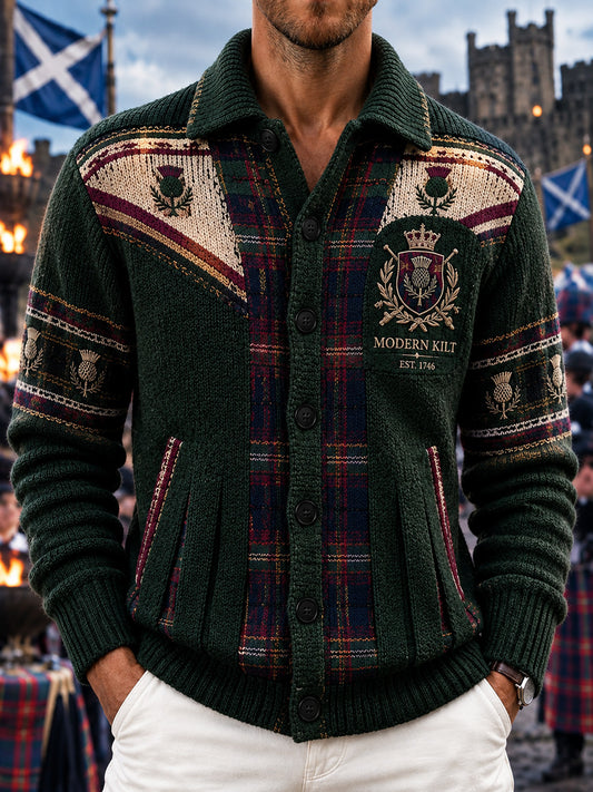 Men's Vintage Scottish St Andrew's Day Printed imitation sweater