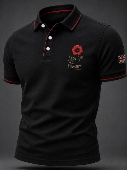 Men's Remembrance Day Print Casual Top