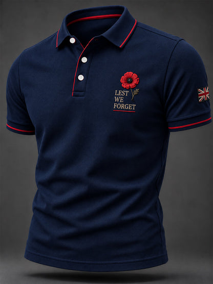 Men's Remembrance Day Print Casual Top