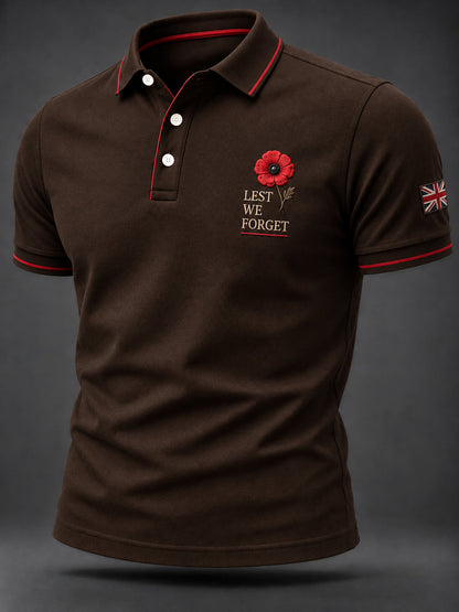 Men's Remembrance Day Print Casual Top