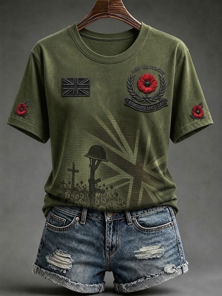 Women's Lest We Forget Short-sleeved T-shirt