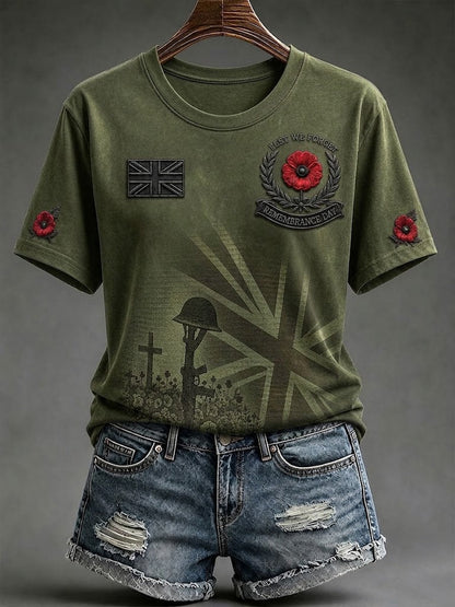 Women's Lest We Forget Short-sleeved T-shirt