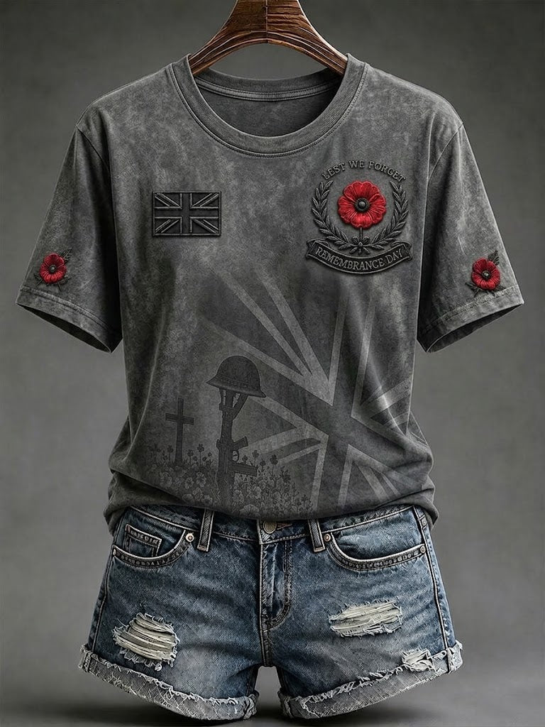 Women's Lest We Forget Short-sleeved T-shirt