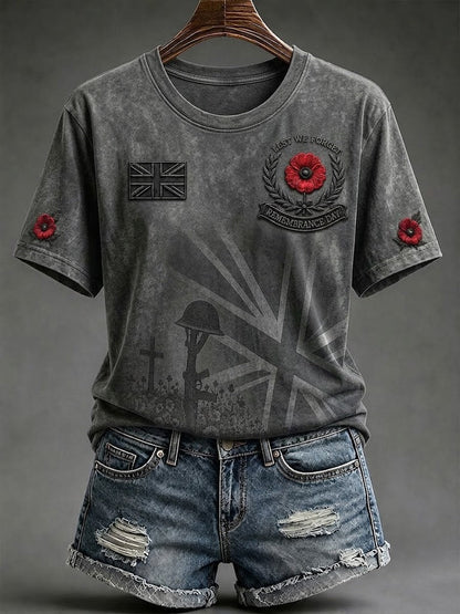 Women's Lest We Forget Short-sleeved T-shirt