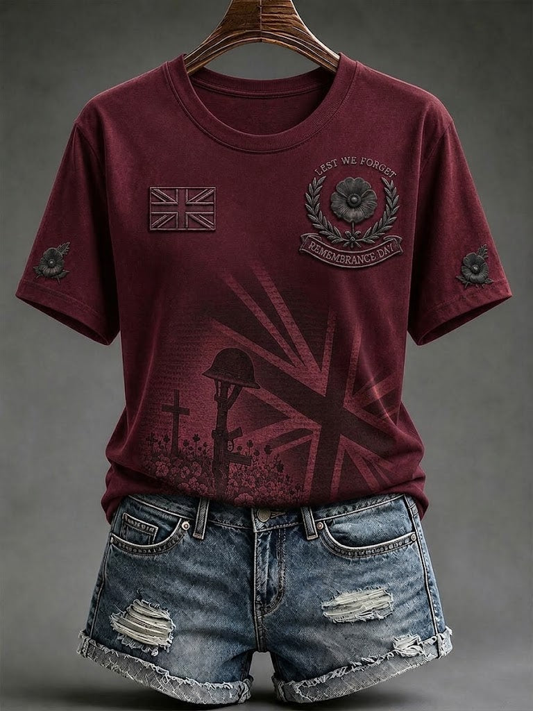 Women's Lest We Forget Short-sleeved T-shirt
