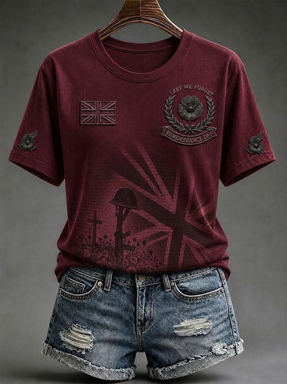 Women's Lest We Forget Short-sleeved T-shirt