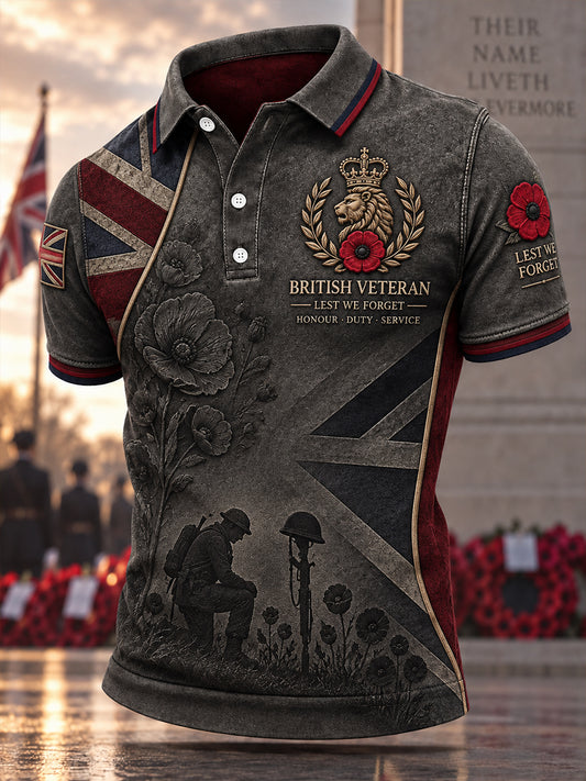 Men's Uk Veterans' Memorial Short Sleeves Shirt