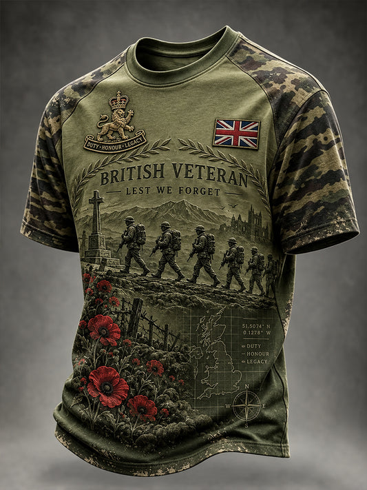 Men's Uk Veterans' Memorial Short Sleeves T-Shirt
