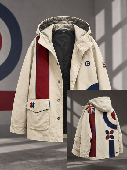 Men's UK Music Lover Mods Art Printed Jacket