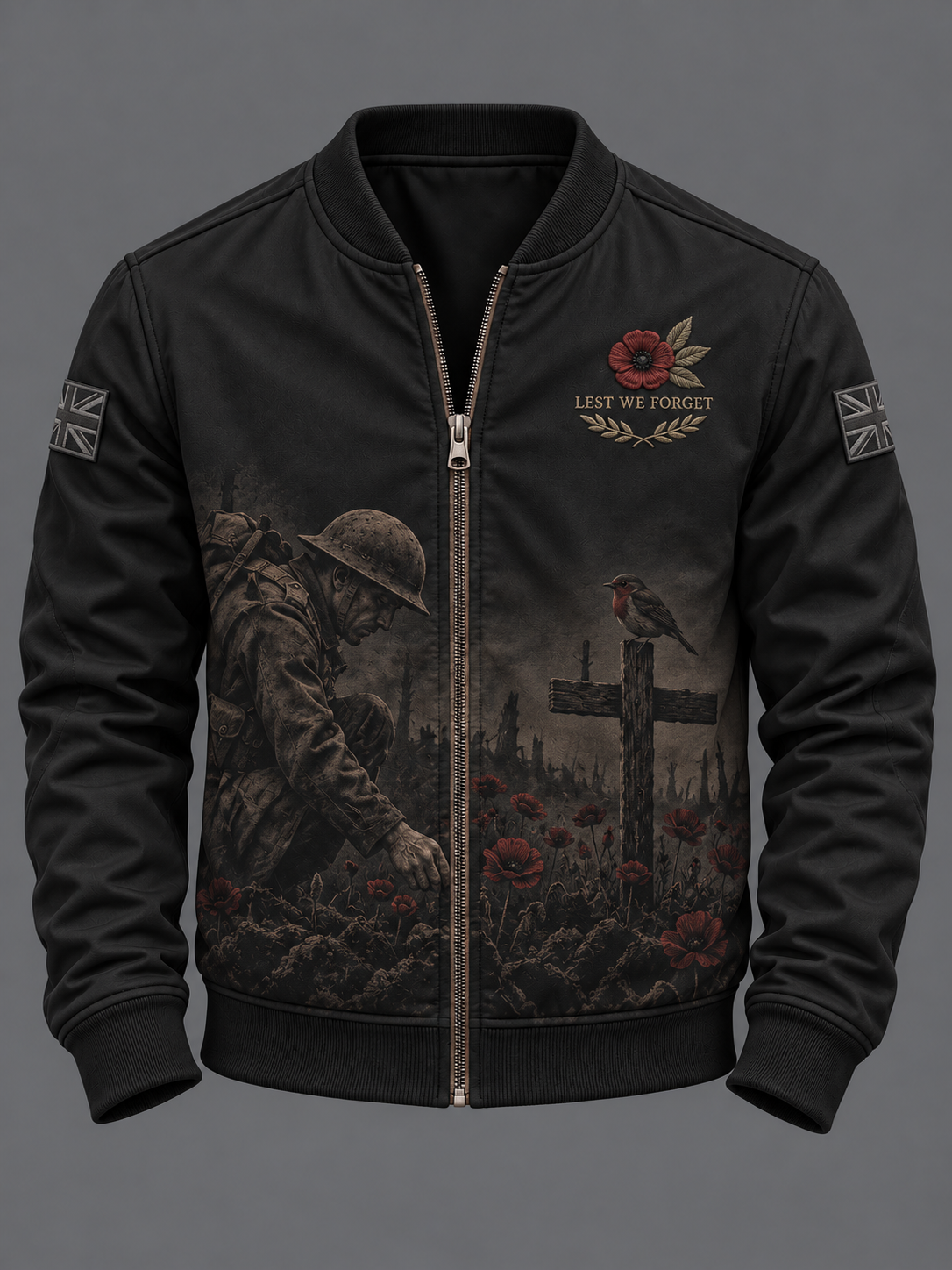 Men's Remembrance Day Zip-Up Jacket