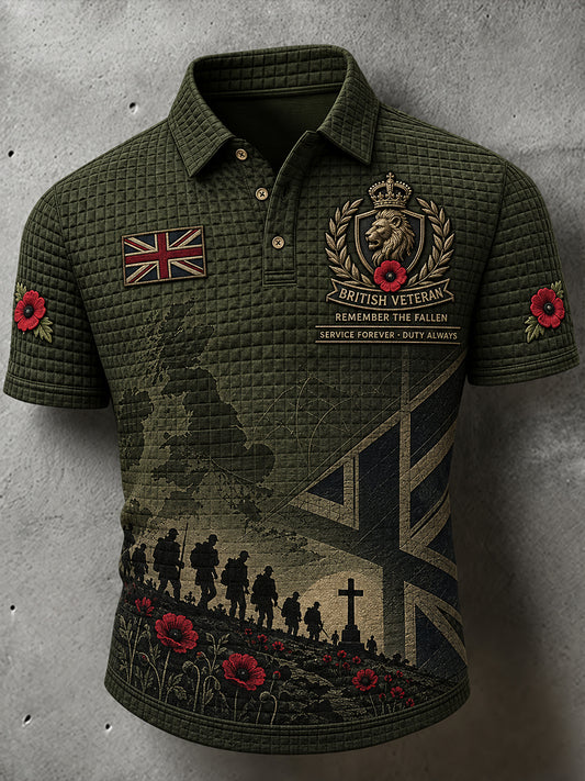 Men's British Veteran Commemorative Short Sleeve Shirt