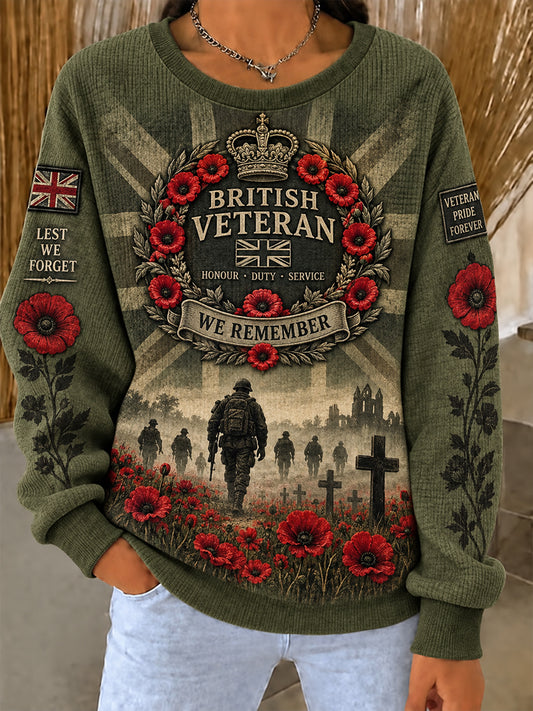Women's British Veteran Commemorative Crewneck Sweatshirt