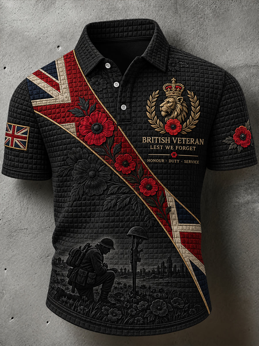 Men's British Veteran Commemorative Short Sleeve Shirt