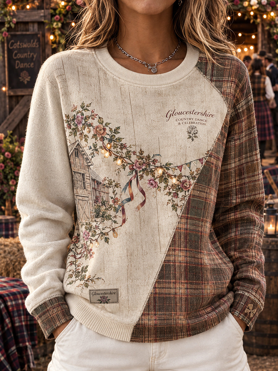 Women's British Gloucestershire County Day Printed Raglan Sweatshirt