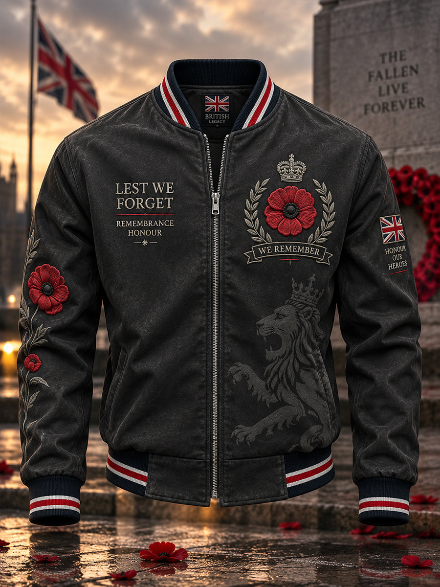 Men's Remembrance Day Print Jacket