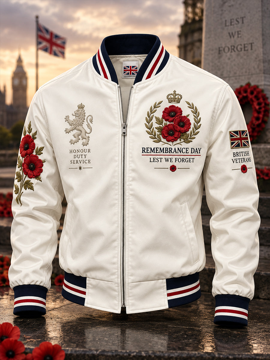 Men's Remembrance Day Print Jacket
