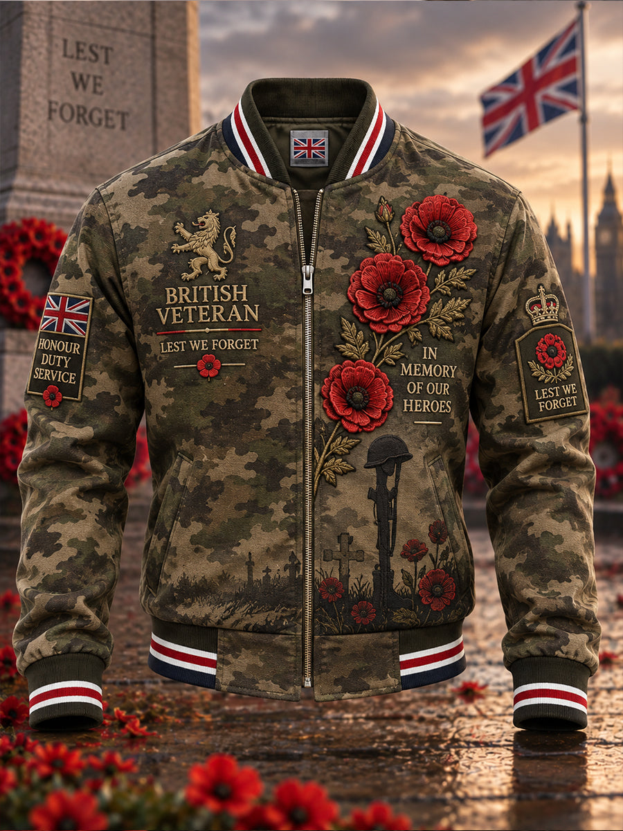 Men's Remembrance Day Print Jacket