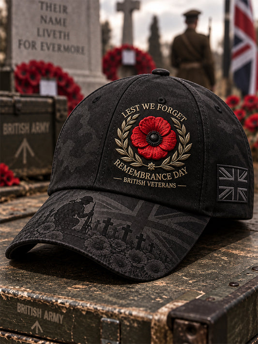 Unisex Remembrance Day Lest We Forget Hat