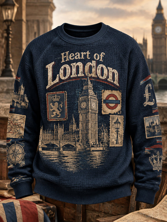 Men's London Waffle Long-Sleeve Sweatshirt