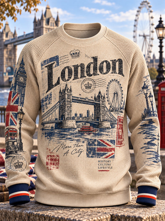 Men's London Waffle Long-Sleeve Sweatshirt