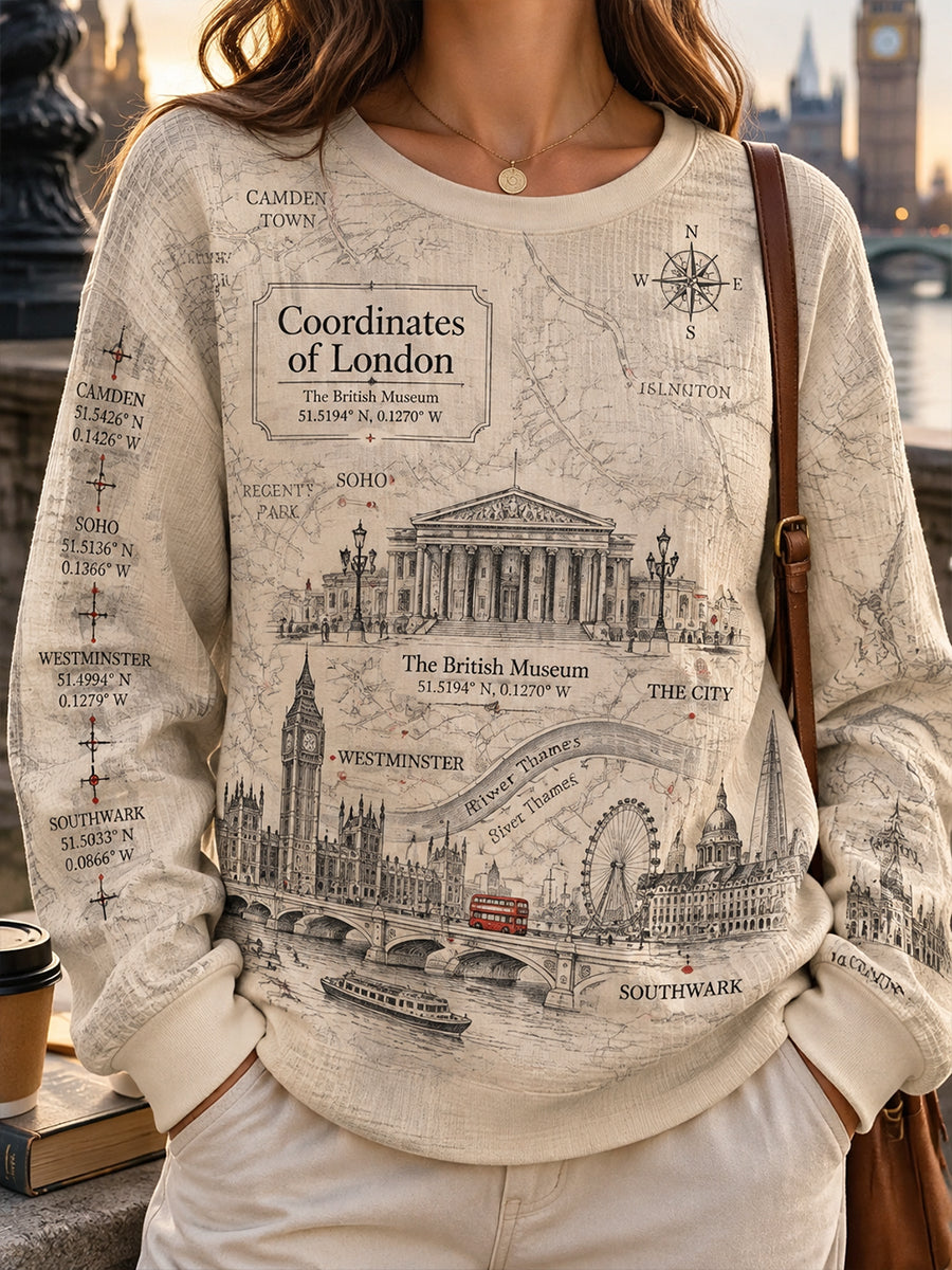 Women’s London Waffle Long-Sleeve Sweatshirt