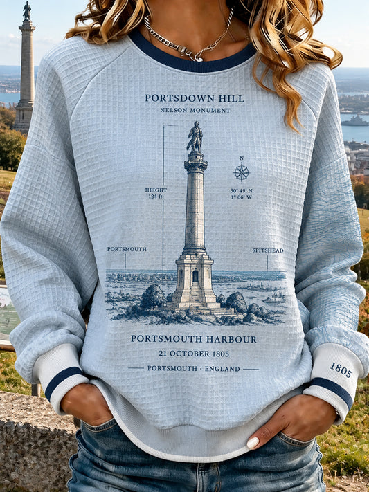 Women's British Trafalgar Day Printed Sweatshirt