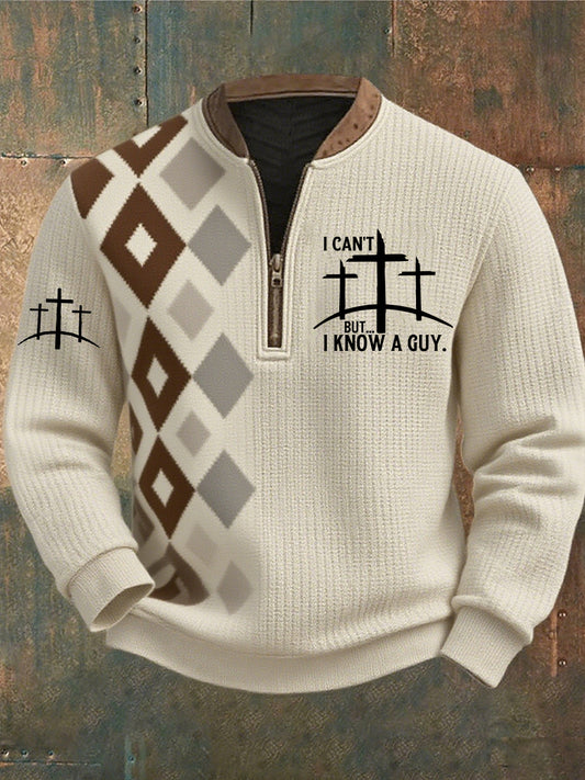 Men's Vintage Art Faith Casual Sweatshirt