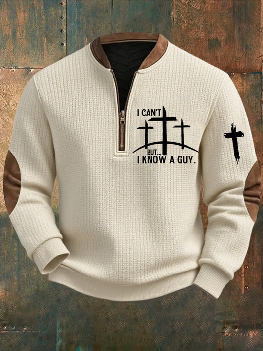 Men's Vintage Art Faith Casual Sweatshirt