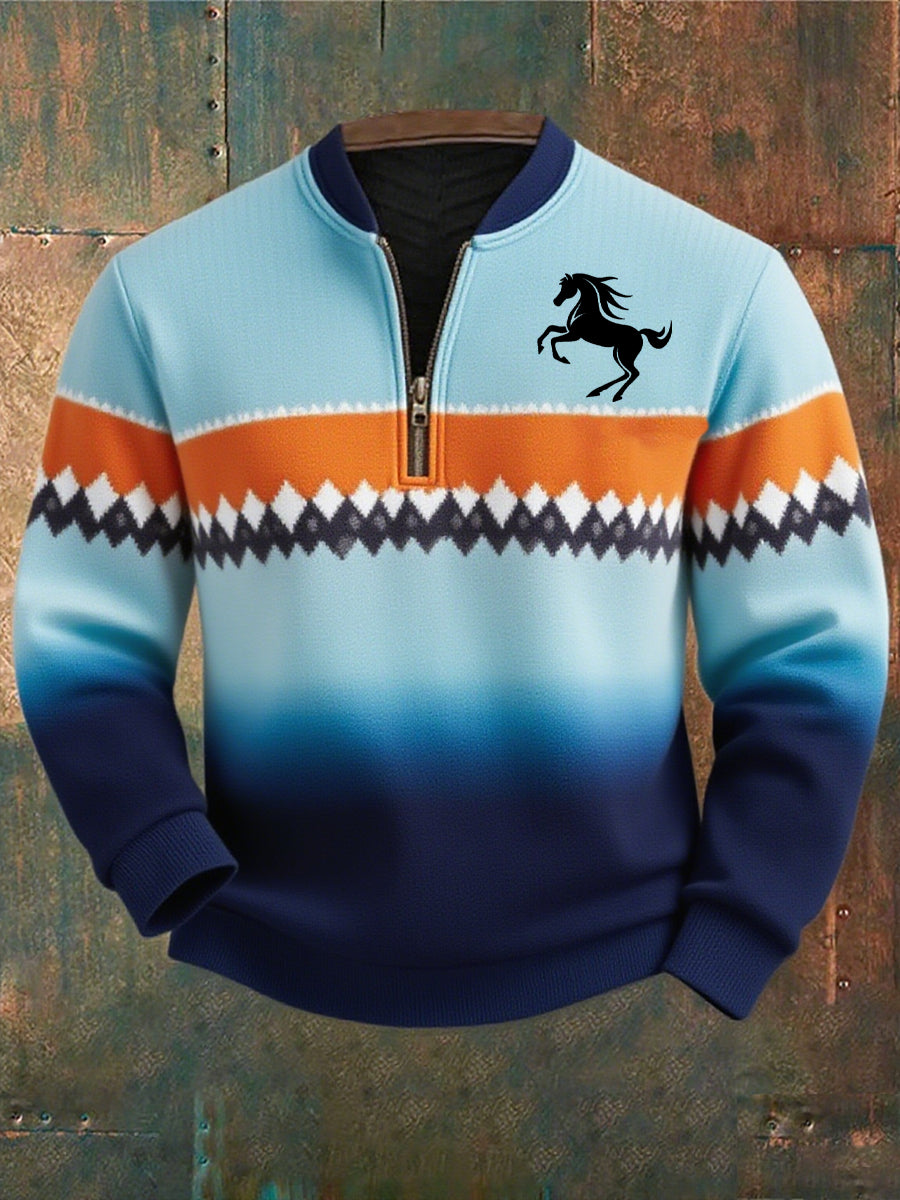 Men's Vintage Art Faith Casual Sweatshirt