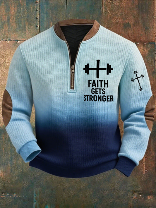 Men's Vintage Art Faith Casual Sweatshirt