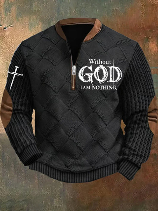 Men's Vintage Art Faith Casual Sweatshirt