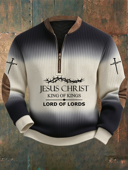 Men's Vintage Art Faith Casual Sweatshirt