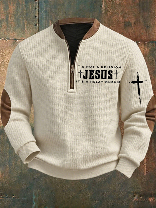 Men's Vintage Art Faith Casual Sweatshirt