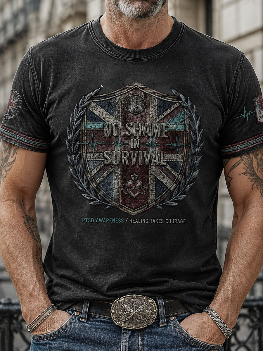 Men's UK PTSD Awareness Printed T-shirt