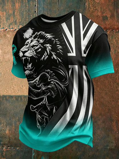 Men's PTSD Awareness Veteran Printed T-shirt