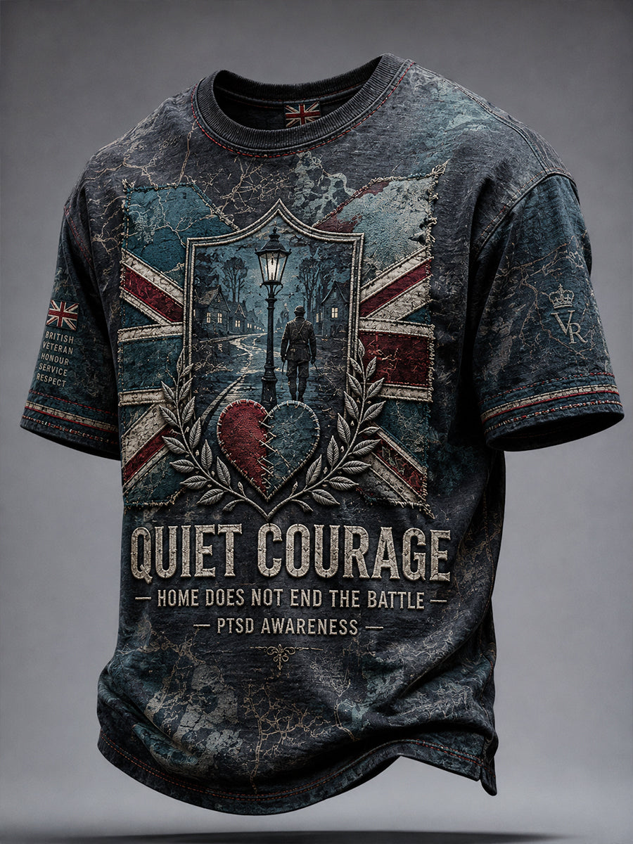 Men's PTSD Awareness Printed T-shirt