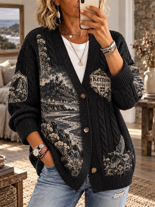 Women’s UK Cornwall Faux Wool Cardigan