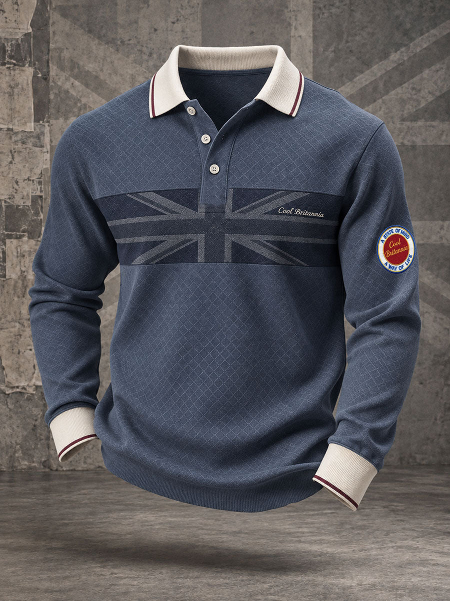 Men's Cool Britannia UK Culture Art Printed Casual Tops