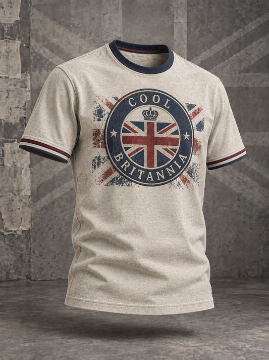 Men's Cool Britannia UK Culture Art Printed T-shirt