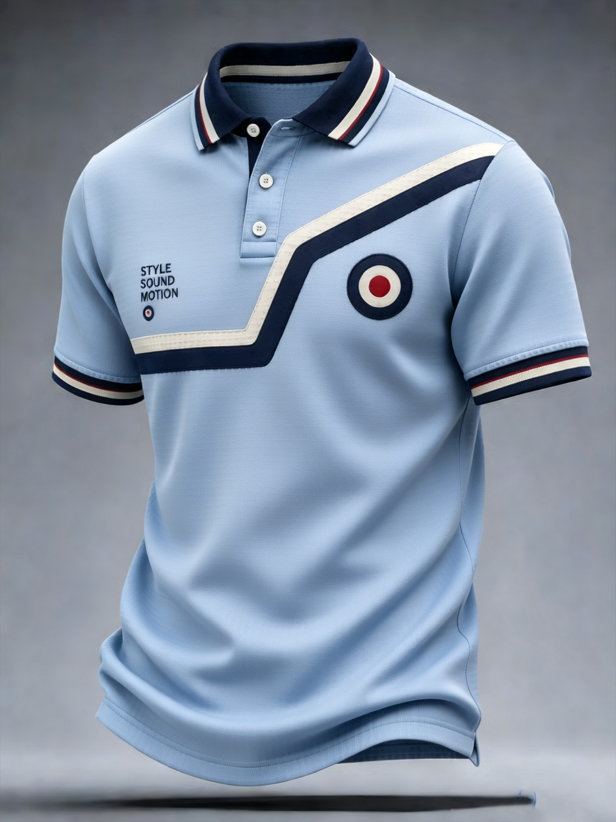 Men's UK Music Lover Mods Culture Printed polo shirt